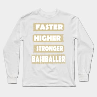 Baseball Baseballschläger Pitcher Geschenk Base Long Sleeve T-Shirt